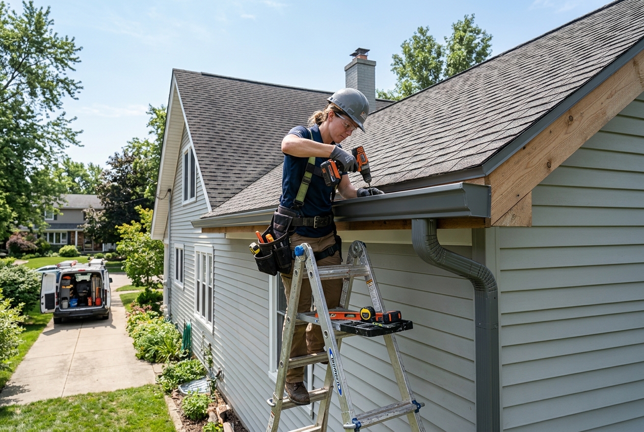 Gutters residential project