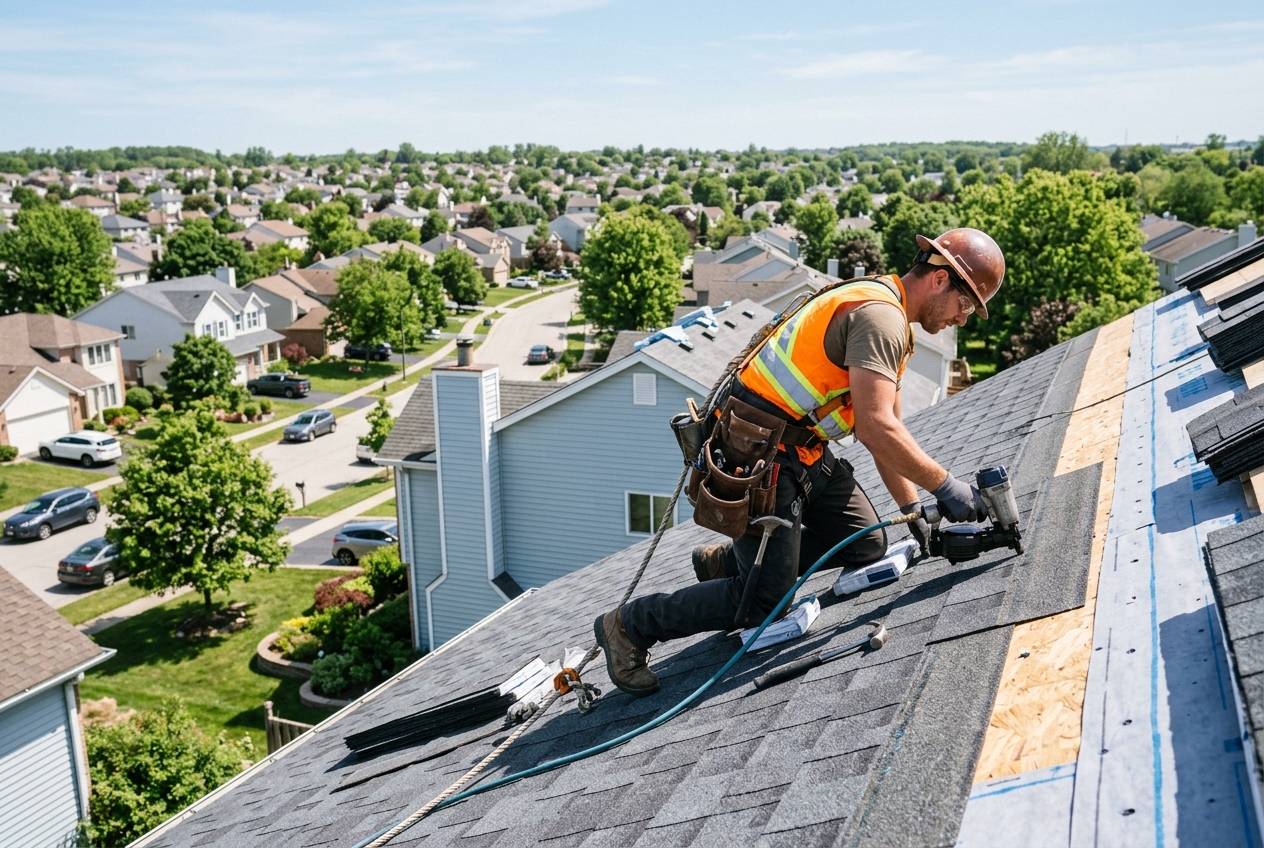 Roofing residential project